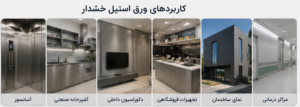 کاربرد ورق استیل خشدار