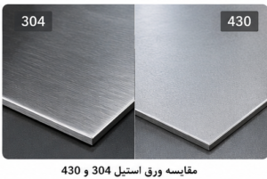 تفاوت ورق 304 و 430